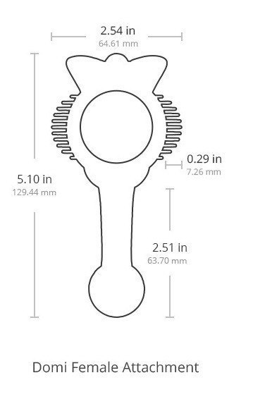 Nakładka na masażer Domi Female Attachment - Lovense