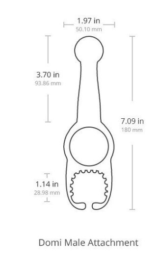 Nakładka na masażer Domi Male Attachment - Lovense