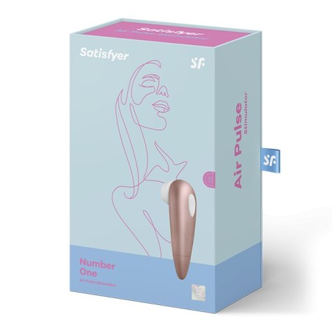 Satisfyer Number One wibrator bezdotykowy do łechtaczki różowe złoto