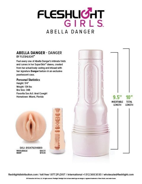 Masturbator Fleshlight Girls Abella Danger Danger - Fleshlight