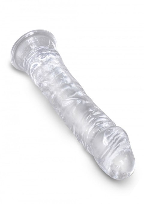 Realistyczne dildo 20 cm King Cock 8" (przezroczyste) - Pipedream