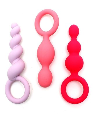 Zestaw koralików analnych 14 cm różnokolorowe - Satisfyer