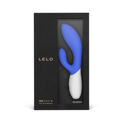 Lelo Ina Wave 2 wibrator króliczek niebiesko-biały