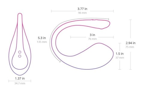 Lovense Lush 3 wibrujące jajeczko stymulujące sterowane telefonem różowe