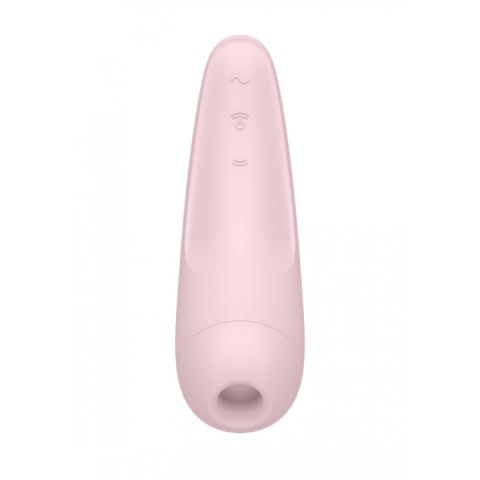 Satisfyer Curvy 2+ wibrator bezdotykowy sterowany aplikacją do łechtaczki różowy