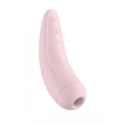 Satisfyer Curvy 2+ wibrator bezdotykowy sterowany aplikacją do łechtaczki różowy