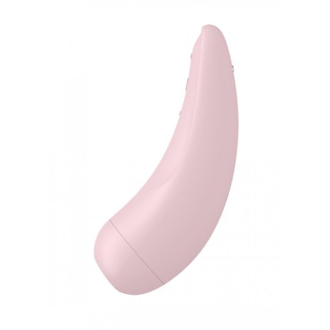 Satisfyer Curvy 2+ wibrator bezdotykowy sterowany aplikacją do łechtaczki różowy