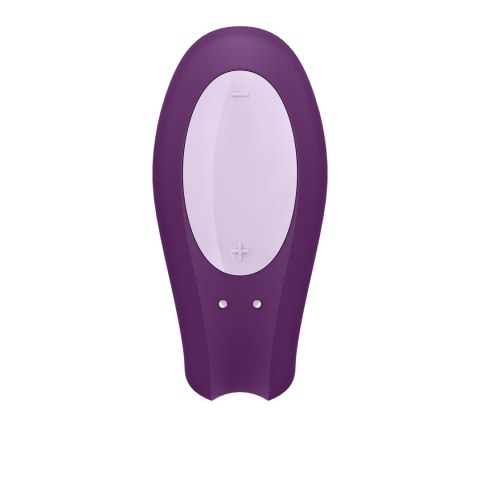 Double Joy wibrator dla par sterowany telefonem fioletowy - Satisfyer