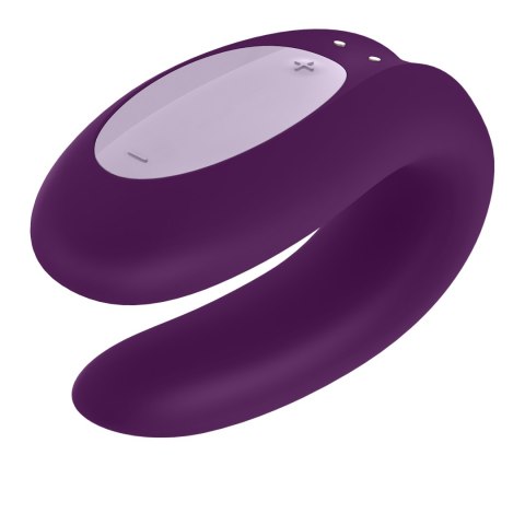 Double Joy wibrator dla par sterowany telefonem fioletowy - Satisfyer