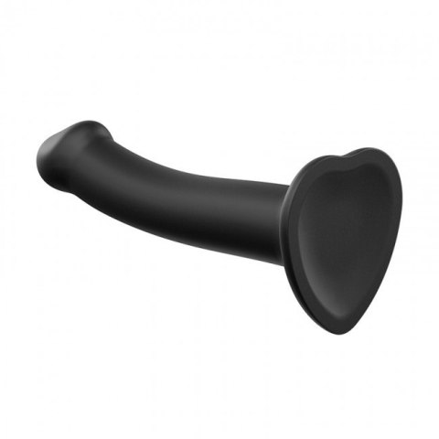 Dildo z przyssawką Silicone Bendable Dildo Double Density Black M - Strap-on-me