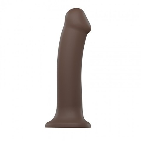 Dildo z przyssawką Silicone Bendable Dildo Double Density Chocolate XL - Strap-on-me