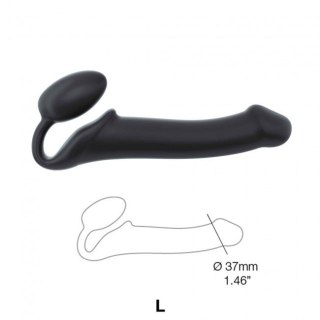 Dildo Silicone bendable strap-on Black L - Strap-on-me