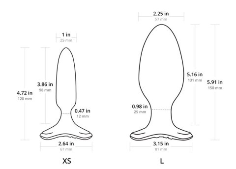 Lovense Hush 2 wibrujący korek analny ø 25 mm sterowany telefonem czarny