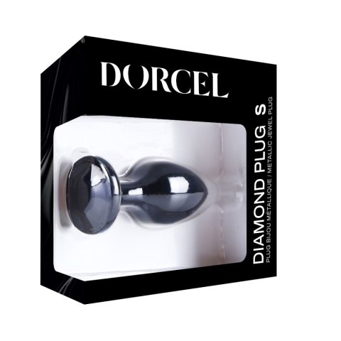 Dorcel Diamond Plug M korek analny z kryształkiem czarny