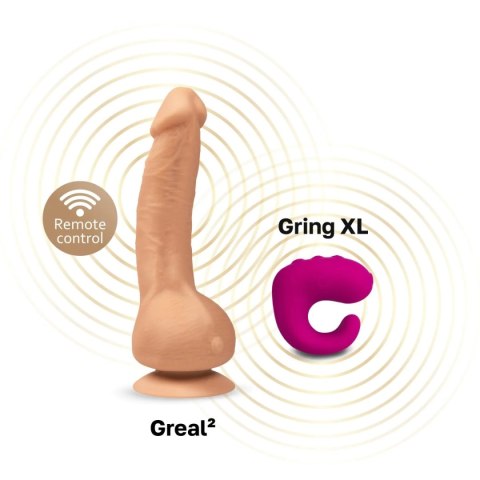 Greal mini Flesh 13 cm realistyczny wibrator - Gvibe