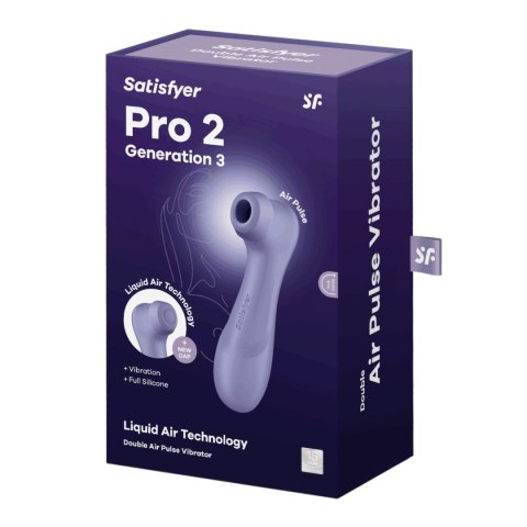 Satisfyer Pro 2 Generation 3 wibrator bezdotykowy do łechtaczki fioletowy