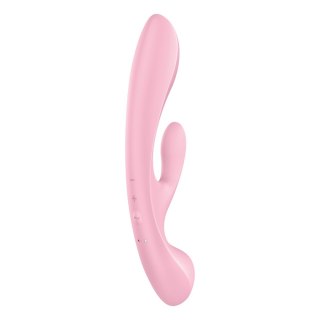 Satisfyer Triple Oh wibrator króliczek + masażer różdżka różowy