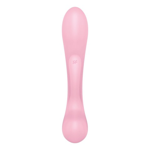 Satisfyer Triple Oh wibrator króliczek + masażer różdżka różowy