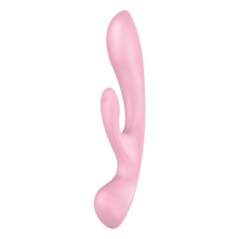 Satisfyer Triple Oh wibrator króliczek + masażer różdżka różowy