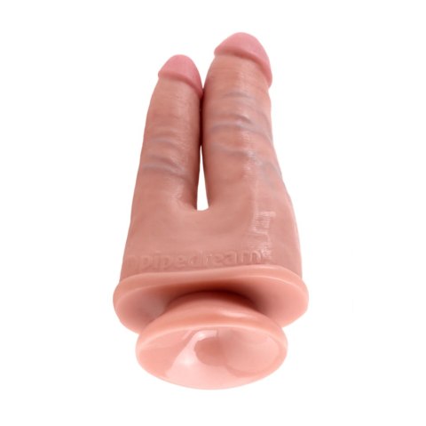 Podwójne realistyczne dildo King Cock 6'' Double Penetrator Light - Pipedream