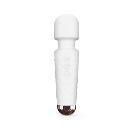 Mini wibrator różdżka, stymulator łechtaczki, Wanderful White - Dorcel