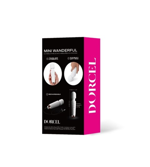 Mini wibrator różdżka, stymulator łechtaczki, Wanderful White - Dorcel