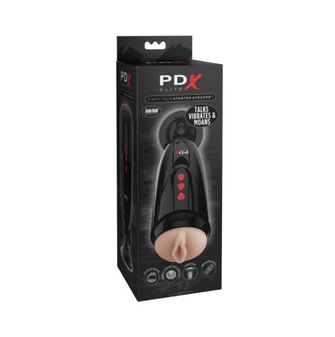 Masturbator PDX Elite Dirty Talk Starter Stroker Light - Pipedream