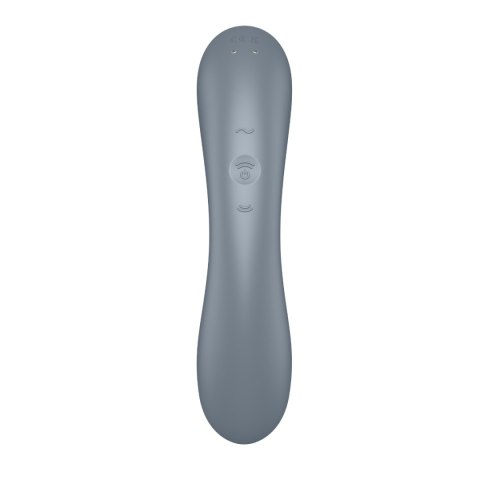 Satisfyer Curvy Trinity 1 wibrator podwójny do łechtaczki i punktu G niebieskoszary