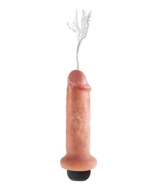 Realistyczne dildo z wytryskiem King Cock 6'' Squirting Cock Light - Pipedream