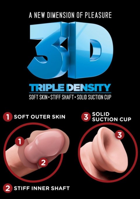 King Cock Plus 7,5" Triple Density Cock with Balls - Pipedream King Cock Plus 7,5" Triple Density Cock with Balls - Pipedream