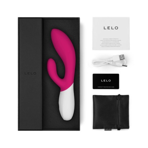 Lelo Ina Wave 2 wibrator króliczek różowo-biały