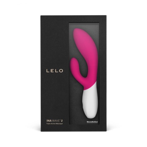 Lelo Ina Wave 2 wibrator króliczek różowo-biały