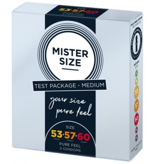 Mister.Size Testbox 53-57-60 3 Condoms Mister Size