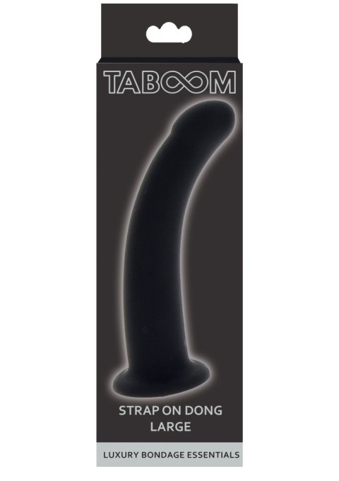 Dildo silikonowe Taboom Strap-On Dong Black Large - Taboom