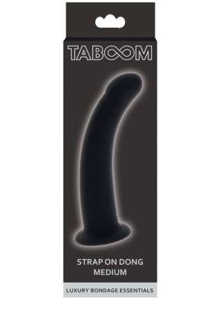 Dildo silikonowe Taboom Strap-On Dong Black Medium - Taboom