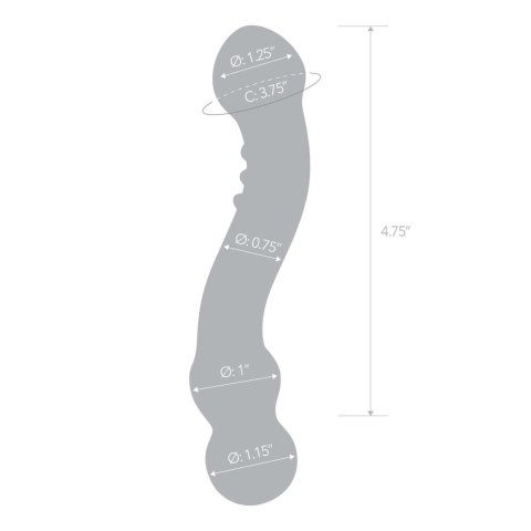 Szklane dildo 6'' Curved G-Spot Glass Dildo - Gläs