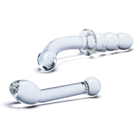 Zestaw dwóch szklanych dild G-Spot Pleasure Glass Dildo - Gläs