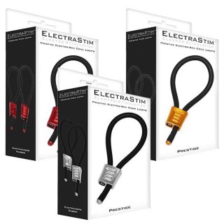 ElectraStim - Prestige Electraloops 2 x Regulowany Cockring (srebrny) ElectraStim