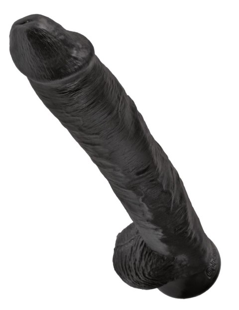 Dildo realistyczne 36 cm z przyssawką czarne - Pipedream