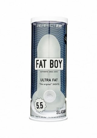 Nakładka na penisa Fat Boy Original Ultra Fat Clear 5.5" - Perfect Fit