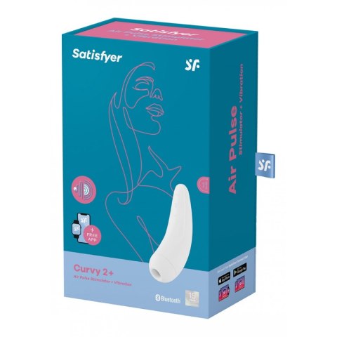 Satisfyer Curvy 2+ wibrator bezdotykowy do łechtaczki biały