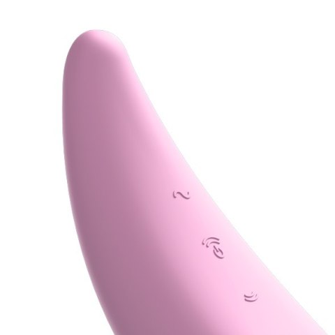 Satisfyer Curvy 3+ wibrator bezdotykowy do łechtaczki różowy