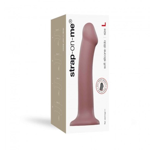 Dildo Mono Density Matte Old Rose L - Strap-on-me