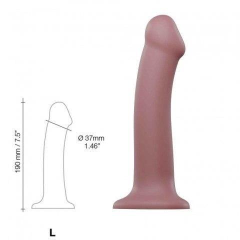 Dildo Mono Density Matte Old Rose L - Strap-on-me