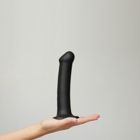 Dildo Silicone Bendable Dildo Double Density Black XL - Strap-on-me