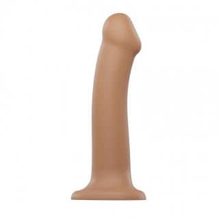 Dildo Silicone Bendable Dildo Double Density Caramel L - Strap-on-me