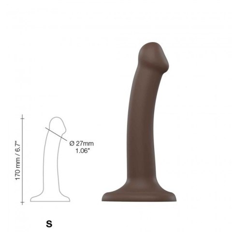 Dildo Silicone Bendable Dildo Double Density Chocolate S Strap-on-me