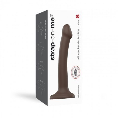 Dildo Silicone Bendable Dildo Double Density Chocolate S Strap-on-me