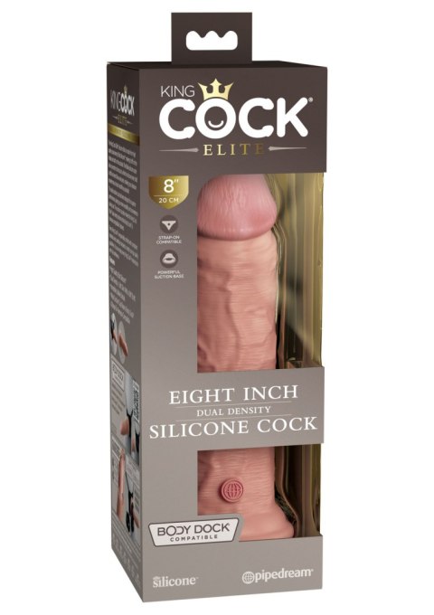 Realistyczne dildo King Cock 8'' Dual Density Silicone Cock Light - Pipedream