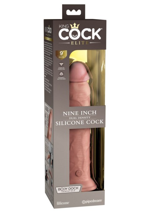 Realistyczne dildo King Cock 9'' Dual Density Silicone Cock Light - Pipedream